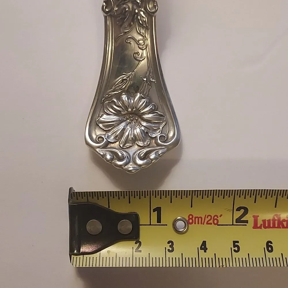 Wm. A Roger's Antique Soup Punch Silverplate Ladle Grenoble Pattern 10 inches